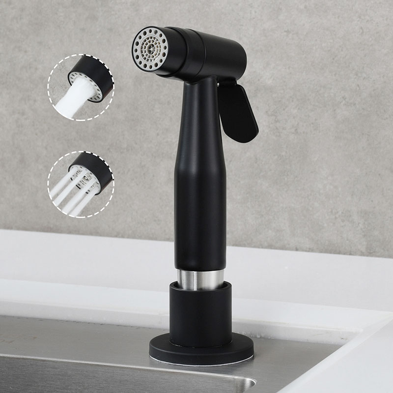 Commercial Kitchen Faucet - 304 الفولاذ المقاوم للصدأ الأسود بالوعة