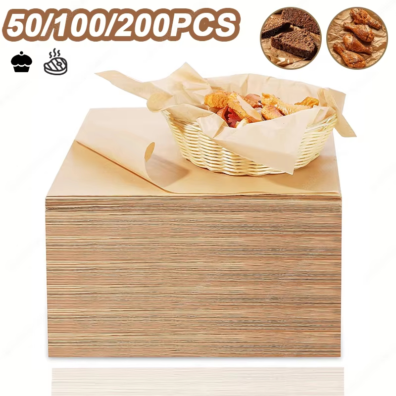 50/100/200 قطعة ورق الخبز ورق  - مراجعة Commercial Kitchen Pans وسعره