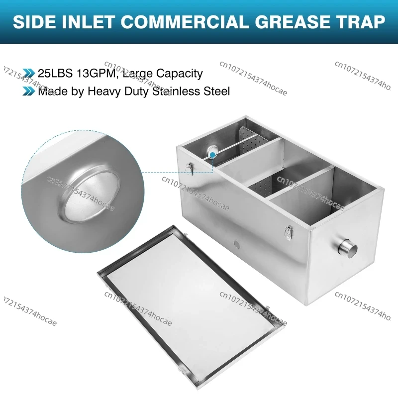 فاصل الزيت والماء من الفولاذ ا - مراجعة Commercial Kitchen Grease Interceptor وسعره
